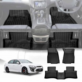 3D Floor Mats for Ford Performance Vehicle FPV F6 GS GT 2008-2014 Heavy Duty All Weather Car Carpet Liner Set Accessories