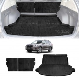 Boot Liner Back Seat Protector for Subaru Forester 2018-2024 All Weather Heavy Duty Cargo Car Trunk Kick Mats