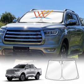 WindScreen Sun Shade for GWM Cannon-X/L 2021-2025 Blocks UV Rays Foldable Custom Wind Screen Sun Visor Protector