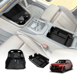 Centre Console Organizer Set for BMW X3 G45 2024-Onwards Wireless Charging Phone Pad Cup Holder Armrest Insert Storage Accessories