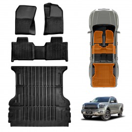 3D Floor Mats Tub Liner for GWM Cannon Alpha Diesel and Hybrid 2024-Onwards All Weather Heavy Duty Cargo Car Trunk Luggage Tray