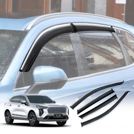 Weathershields for Haval Jolion 2021-2024 Car Weather Shields Wind Deflectors Window Sun Visor 4 Pcs
