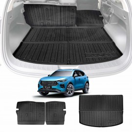 Boot Liner Back Seat Protector for GWM Haval Jolion 2024-Onwards All Weather Heavy Duty Cargo Car Trunk Kick Mats With Upper Boot Level