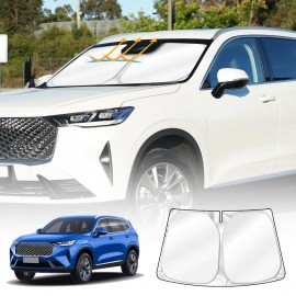 WindScreen Sun Shade for Haval H6/H6 GT 2021-2025 Blocks UV Rays Foldable Custom Wind Screen Sun Visor Protector