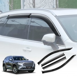 Weathershields for Haval H6 2021-Onwards Car Weather Shields Wind Deflectors Window Sun Visor 4-Piece Set