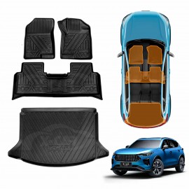 3D Floor Mats Boot Liner for GWM Haval Jolion 2024-Onwards All Weather Cargo Car Trunk Luggage Tray With Lower Boot Level