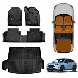 3D Floor Mats Boot Liner for Honda ZR-V ZRV 2023-Onwards All Weather Heavy Duty Cargo Car Trunk Luggage Tray