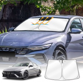 WindScreen Sun Shade for Hyundai i30 Sedan 2020-2025 Blocks UV Rays Foldable Custom Wind Screen Sun Visor Protector