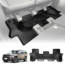 3D Heavy Duty All Weather Car Mat Floor Liner Third Row Seat for Hyundai SantaFe Santa Fe 6/7 Seater 2024-Onwards