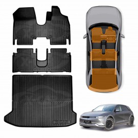 3D Floor Mats Boot Liner for Hyundai IONIQ 5 IONIQ5 2021-Onwards All Weather Heavy Duty Cargo Car Trunk Luggage Tray