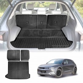 Boot Liner Back Seat Protector Set for Hyundai IONIQ 5 IONIQ5 2021-Onwards All Weather Heavy Duty Cargo Car Trunk Kick Mats