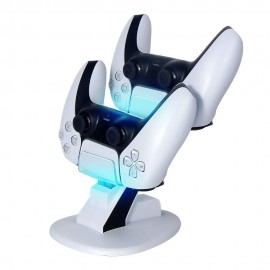 Dual Controllers Charger Charging Dock Station Stand with LED For Sony PS5 Playstation 5 DualSense Controller 