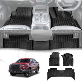 3D Floor Mats for JAC T9 Dual Cab 2024-Onwards Heavy Duty All Weather Car Waterproof Interior Protection Liner Set