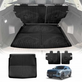 Boot Liner Set for Jaecoo J7 Lower Boot Level 2024-Onwards All Weather Heavy Duty Car Trunk Back Seat Protector Cargo Kick Mats