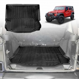 Boot Liner for Jeep Wrangler JK Series 4-Door 2007-2018 Heavy Duty Cargo Trunk Cover Mat Luggage Tray