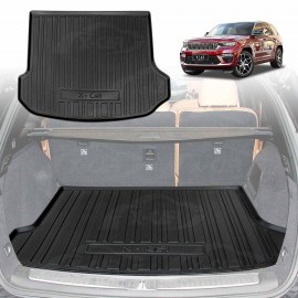 Boot Liner for Jeep Grand Cherokee WL 5 Seater Hybrid 2021-Onwards All Weather Heavy Duty Cargo Trunk Mat Luggage Tray
