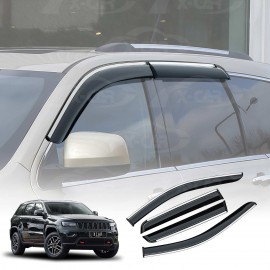 Weathershields for Jeep Grand Cherokee 2011-2021 Car Weather Shields Wind Deflectors Window Sun Visor