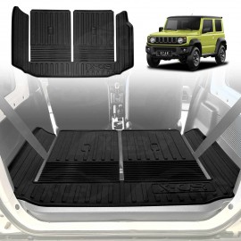 Split Fold Boot Liner for Suzuki Jimny 3-Door 2018-Onwards Heavy Duty Cargo Trunk Mat Luggage Tray