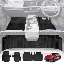 3D Floor Mats for Kia EV6 EV 6 2021-Onwards Heavy Duty All Weather Car Mats Carpet Liner Set