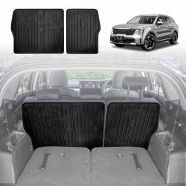 Back Seat Protector for Kia Sorento 2020-Onwards All Weather Heavy Duty Car Kick Cargo Mats Cover Accessories