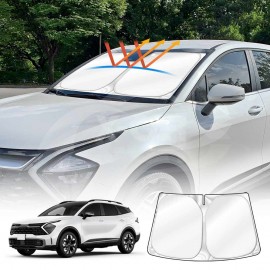 WindScreen Sun Shade for Kia Sportage 2021-2025 Blocks UV Rays Foldable Custom Wind Screen Sun Visor Protector