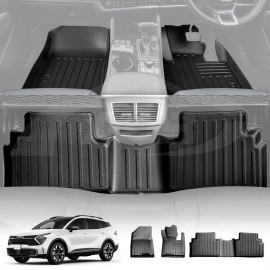 3D All-Weather TPE Floor Mats for Kia Sportage 2021-2025 Heavy Duty Customized Car Floor Liners Full Set Carpet