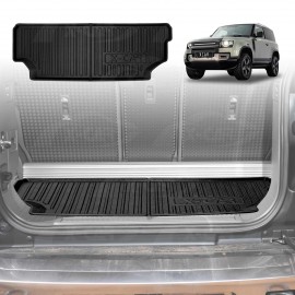 Boot Liner for Land Rover Defender 90 2021-Onwards All Weather Heavy Duty Cargo Trunk Mat Luggage Tray
