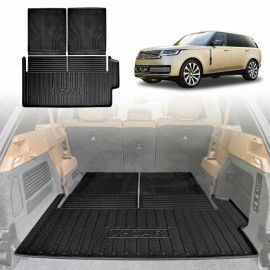 Boot Liners for Land Rover Range Rover L460 Series 7 Seater 2022-Onwards All Weather Heavy Duty Cargo Trunk Cover Mat Luggage Tray 3 Pcs