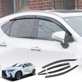 Weathershields for Lexus NX250 NX350 NX350h NX450h 2022-2025 Car Weather Shields Wind Deflectors Window Sun Visor 6 Pcs