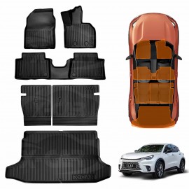 Floor Mats Boot Liner Set for Lexus LBX AWD 2024-Onwards All Weather Heavy Duty Cargo Kick Mats Back Seat Protector Cover