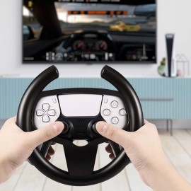 Gaming Racing Steering Wheel Handle Joypad Grip Attachment for Playstation 5 PS5 Dualsense Controller
