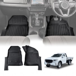 3D Floor Mats for Mazda BT-50 BT50 Single Cab TF Series 2020-Onwards Heavy Duty All Weather Car Mats Liner Set Car Accessories