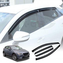 Weathershields for Mazda CX-3 2015-Onwards Car Weather Shields Wind Deflectors Window Sun Visor