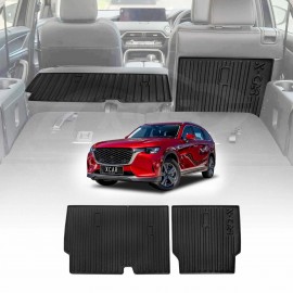 Back Seat Protector for Mazda CX-80 CX80 2024-Onwards All Weather Heavy Duty Car Seat Kick Mats Cover