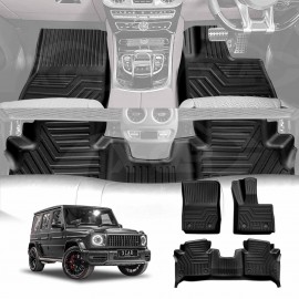3D Floor Mats for Mercedes-Benz G-Class W463 2019-Onwards Heavy Duty All Weather Car Mats Carpet Liner Set
