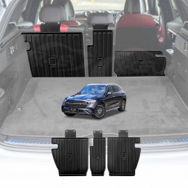 Back Seat Protector for Mercedes-Benz GLC Class X254 2022-Onwards All Weather Heavy Duty Car Kick Cargo Mats Cover Accessories
