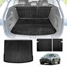 Boot Liner Set for MG HS AS33 2024-Onwards All Weather Heavy Duty Car Trunk Back Seat Protector Cargo Kick Mats