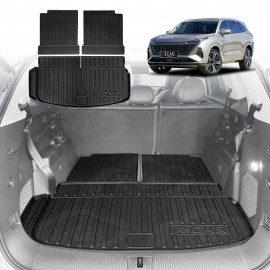 3 Pcs Boot Liners for MG QS 2025-Onwards All Weather Heavy Duty Cargo Trunk Cover Mat Luggage Tray Car Accessories