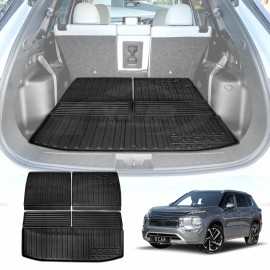 Boot Liner for Mitsubishi Outlander ZM Series 7 seater 2021-2025 Heavy Duty Cargo Trunk Mat Luggage Tray 3 Pcs Version