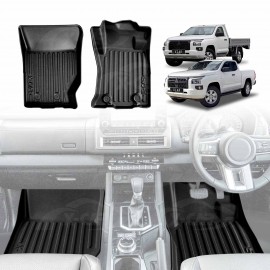 3D Floor Mats for Mitsubishi Triton MV Single Cab & Club Cab 2024-Onwards All Weather Heavy Duty Cargo Car Trunk Luggage Tray