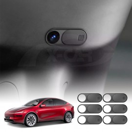 Slide Camera Cover for Tesla Model Y Juniper 2025-Onwards Privacy Protector Replacement Accessories 6 Pieces Set