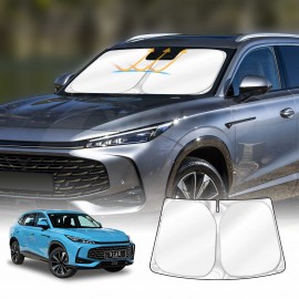 WindScreen Sun Shade for MG HS 2025-Onwards Blocks UV Rays Foldable Custom Wind Screen Sun Visor Protector