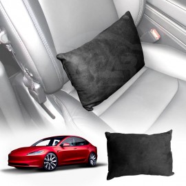 Black Waist Support Pillow for Tesla Model 3 Highland 2023-2025 Car Seat Lumbar Rest Pad Cushion Accessories