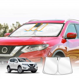 WindScreen Sun Shade for Nissan X-trail 2013-2021 Blocks UV Rays Sun Visor Protector Foldable Sunshade