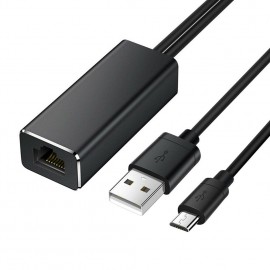 Micro USB to RJ45 Ethernet Adapter for Fire TV Stick (2nd GEN), All-New Fire TV (2017), Chromecast Ultra / 2/1 / Audio, Google Home Mini