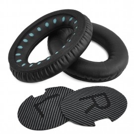 Black Replacement Ear Pads Cushions for Bose QuietComfort 35 QC35 Headphone