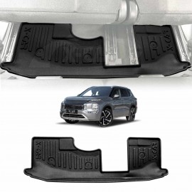 3D Third Row Seat Floor Mat for Mitsubishi Outlander ZM 7 Seater 2021-Onwards Heavy Duty All Weather Car Mats Carpet Liner