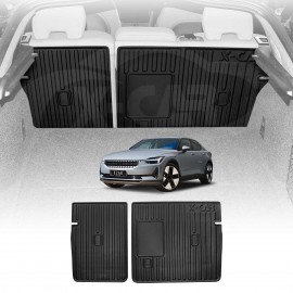 Back Seat Protector for Polestar 2 2021-Onwards All Weather Heavy Duty Car Seat Kick Mats Cover