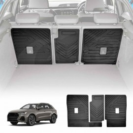 3D All Weather Back Seat Protector for Audi Q3 RS Q3 2019-2025 Heavy Duty Car Seats Kick Mats Cover