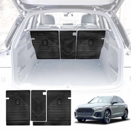 Back Seat Protector for Audi Q5 SQ5 2017-2025 All Weather Heavy Duty Car Seat Kick Mats Cover